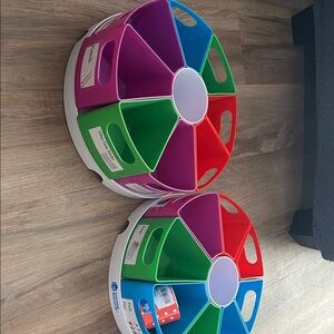 2 Colorful Rotating Organizers learning resources classroom organizers